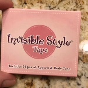 Invisible sticky tape for clothing
Open box and some used